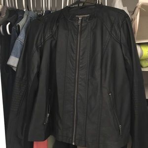 Fake leather jacket